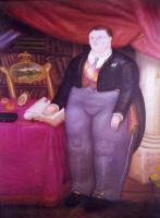 Botero, Fernando - Abstract oil painting.